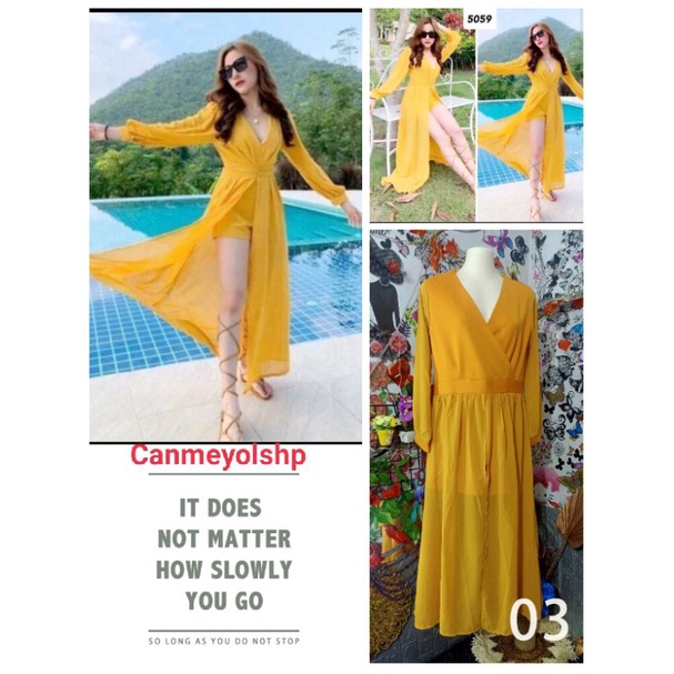5059 jumpsuit Yeely Secuba Kombinasi Siffon Import Premium
