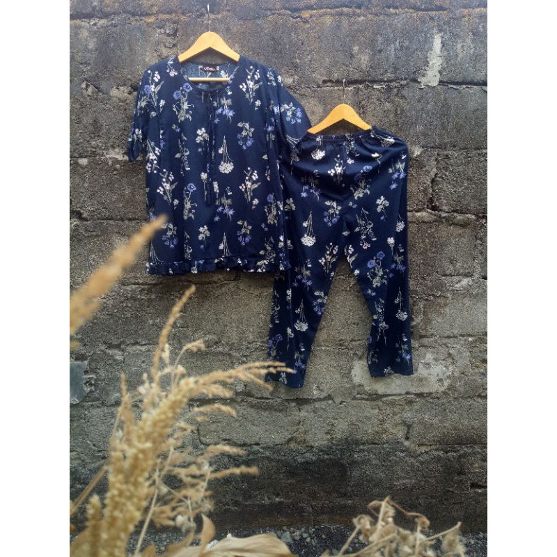 Baju tidur  busui kanan kiri jumbo lengan pendek
