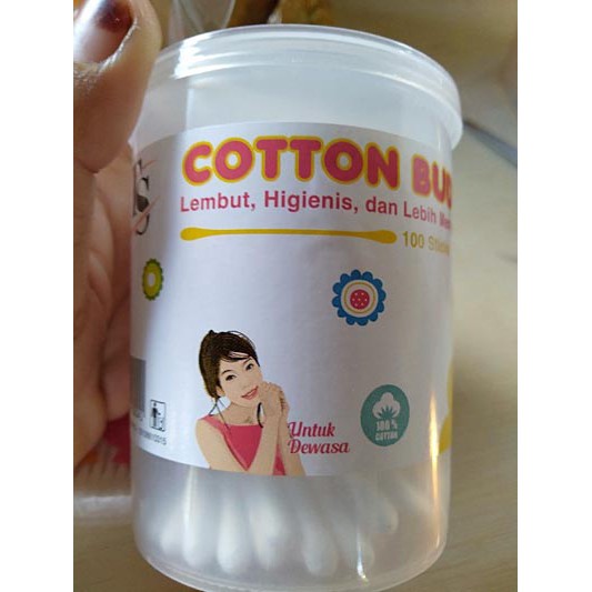 TS Cotton Bud Dewasa| Korek Kuping Kapas Kotak 100Pcs