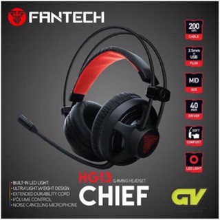 FANTECH HEADSET GAMING HG13 POWERFULL BASS+LIGHT