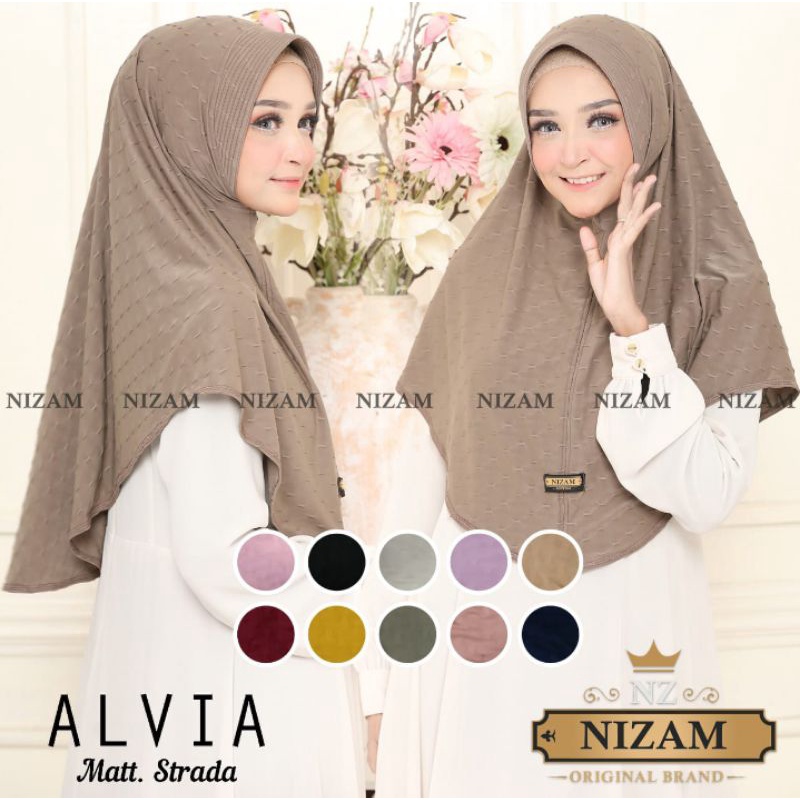 HIJAB/JILBAB INSTAN ALVIA ORI berlabel NIZAM