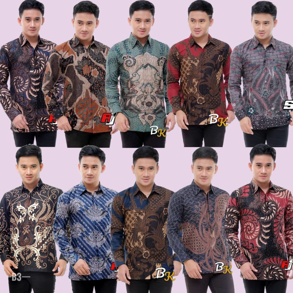 Furiosa Batik Pria Kemeja Batik Pria Lengan Panjang size M L XL XXL