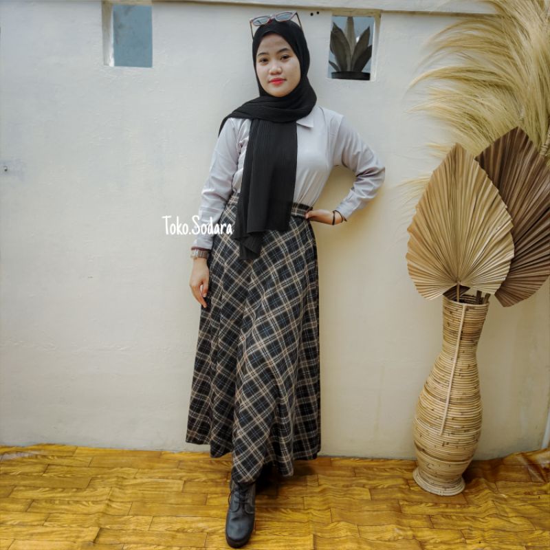 Rok Terbaru Aquila Denim Mayung // Murah Rok Denim Ramie // Rok Pjg 93 cm