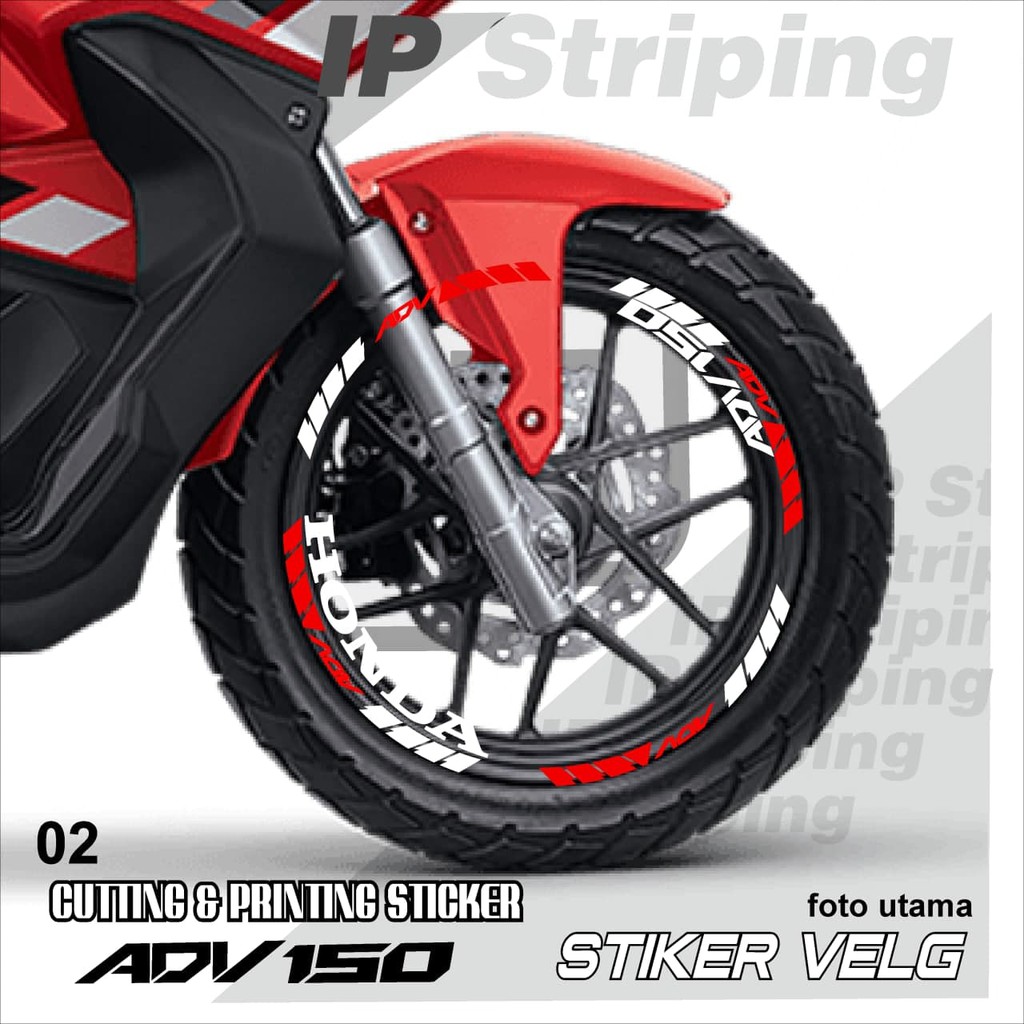 ADV150 sticker velg ADV150 motor HONDA motor sticker velg variasi Racing ADV150.02(cod) stiker velg