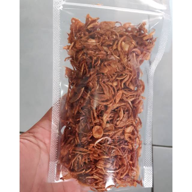 

Brambang goreng asli 100gr, gurih bawang merah kriuk