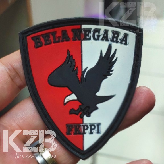 Patch Rubber Velcro-Emblem Karet BELA NEGARA FKPPI
