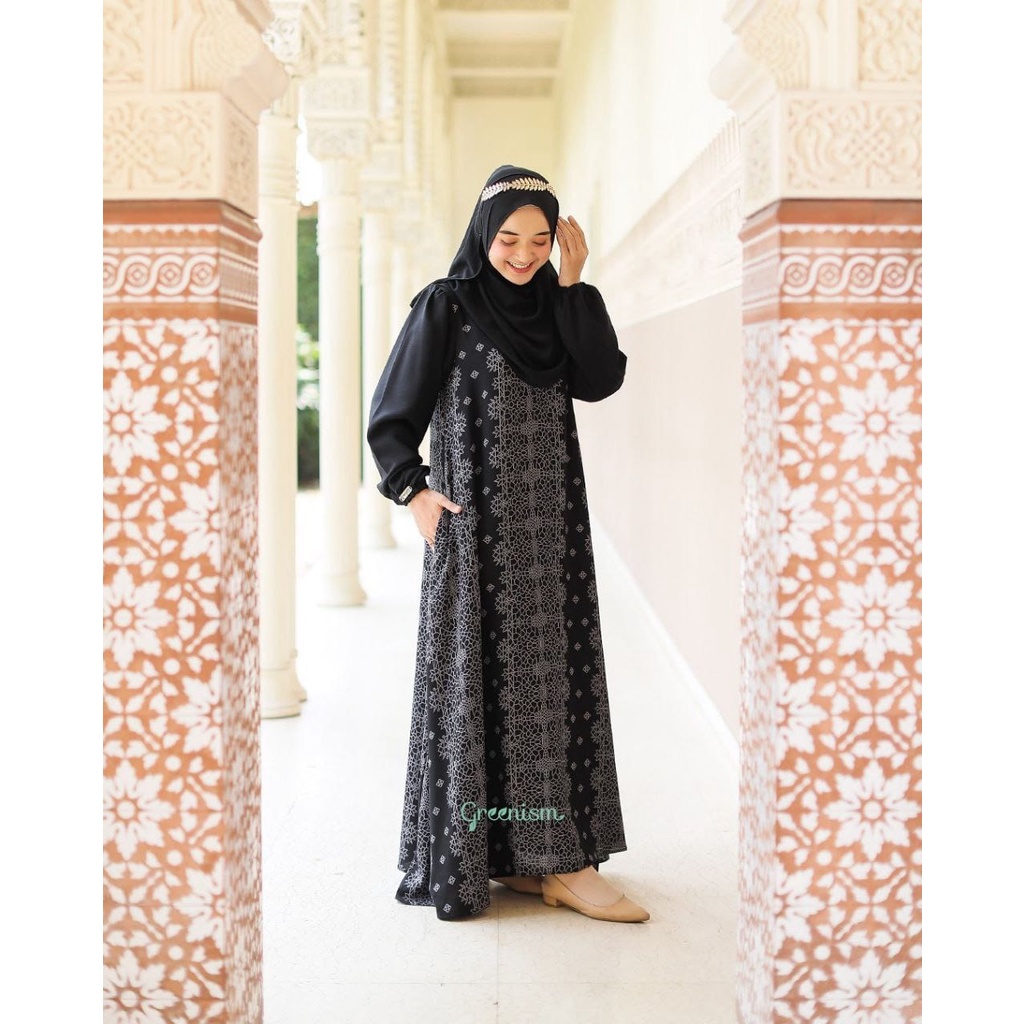 Greenism Dress Hunai Abaya Quality Premium Syari'i