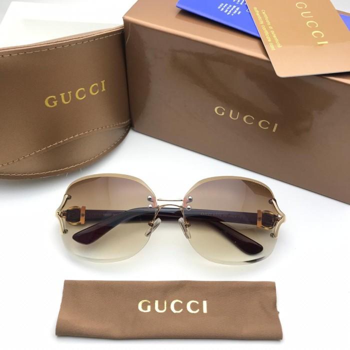 KACAMATA CEWEK SUNGLASS WANITA GUCCI GESPER POLARIZED HITAM