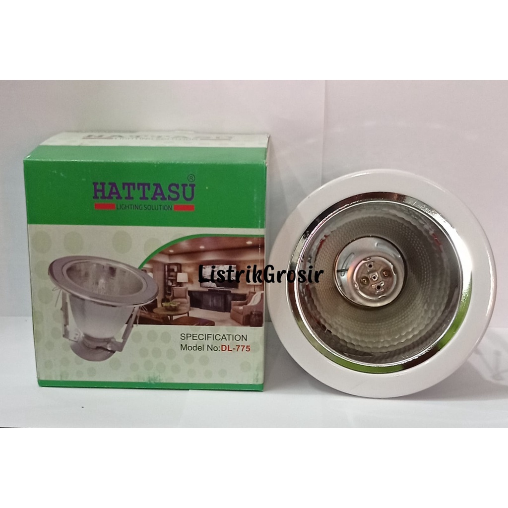 Fitting Downlight 4 Inch Hattasu Putih Inbow 4&quot; Bahan Tebal