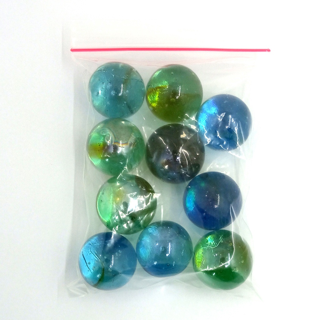 10 Pcs Kelereng Kristal Ukuran Jumbo Mainan Jadul 90An Gundu Guli