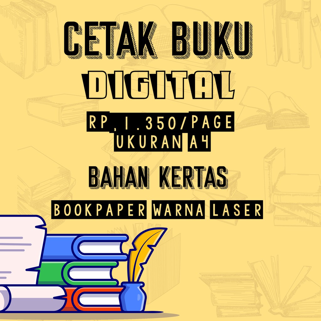 

(A4 Bookpaper Warna) Cetak Novel, Buku, Modul, Tugas Termurah