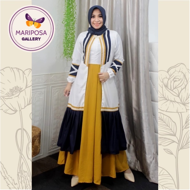 DEURA Gamis Set Deura D271 / Deura Original Terbaru / Gamis Wanita / Gamis Remaja Original