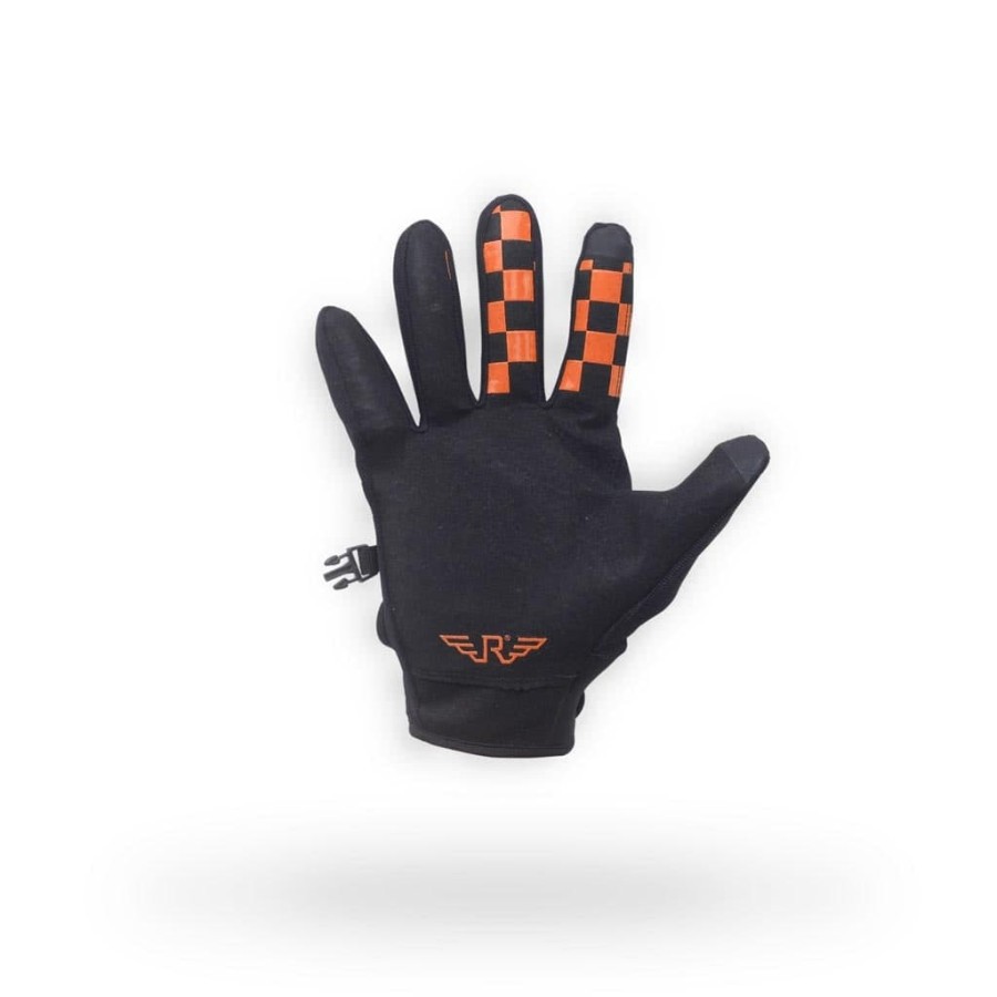 Sarung Tangan Gloves Skull Orange Touchscreen (Glove / Motor / Riding)