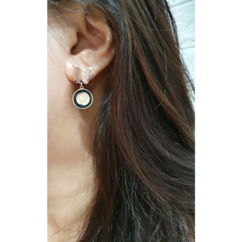 Anting Titanium Asli Anting Premium Quality Anti Karat Anti Alergi mirip emas asli Earring Stainless steel ori AT03