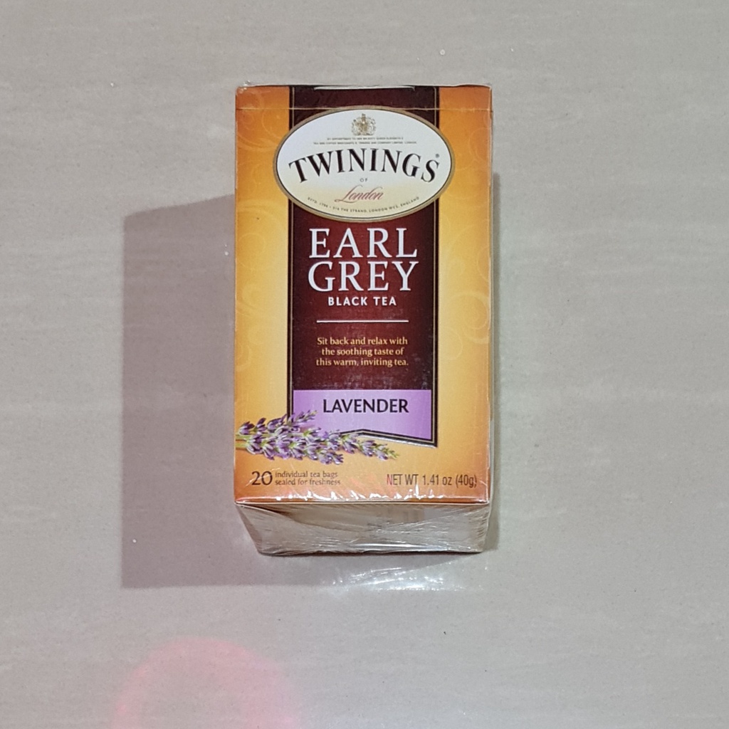 Teh Twinings Earl Grey Black Tea Lavender Tea Bag 20 x 2 Gram