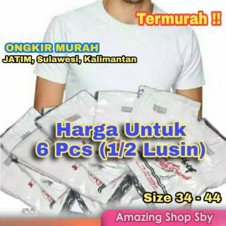  Grosir  1 2 Lusin Kaos  Oblong  Pria  Swan Brand Harga untuk 