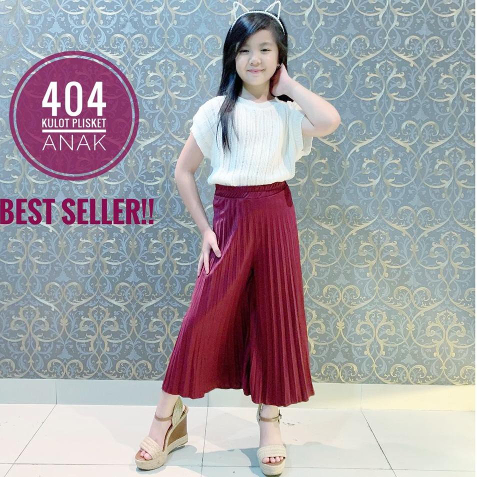 ℮ CELANA PLISKET ANAK 404.A KULOT PLISKET ANAK CELANA KULOT ANAK KULOT PRISKET KULOT PANJANG PLISKET