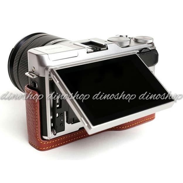 Leather Bag Fujifilm X-A5 XA5 Tas Kamera Mirrorless Case XA-5 Halfcase