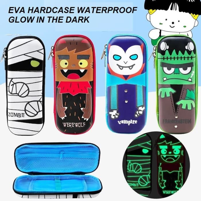 

Kotak pensil dan alat tulis Smiggle EVA Hardcase MONSTERS Series - Vampire