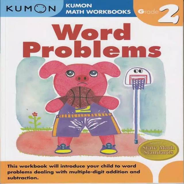 Buku matematika KUMON Kelas 2 soal cerita grade 2 word problems