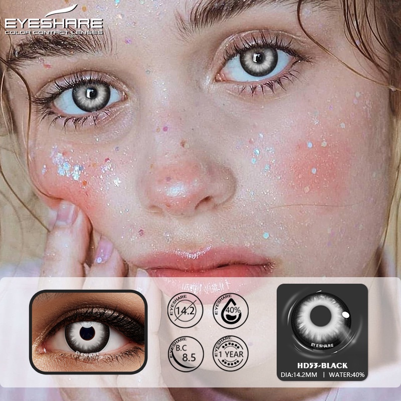 Lensa Kontak Gradien[COD]~SOFTLENS INNOCENT NORMAL &amp; MINUS BY EXOTICON BIG EYES 14.2MM WARNA PERI MUSIM PANAS BLUE BROWN GRAY Softlen Soflen Soflens