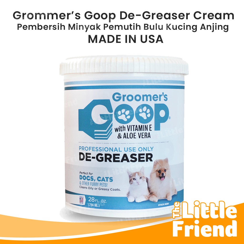 Groomer's Goop Degreaser Cream Pembersih Minyak Pemutih Bulu Kucing Anjing Hewan 794ml