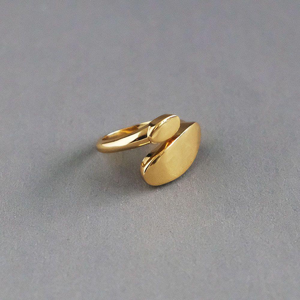 Nickolas1 Cincin Jari Desain Minimalis Elegan Cincin Jempol Cincin Buku Jari Tidak Teratur Aksesoris Fashion