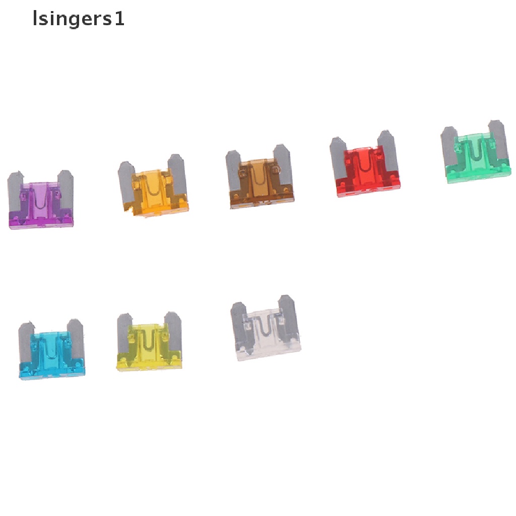 (lsingers1) 100pcs Sekring Gepeng mini 3A5A7.5A10A15A 20A25A30A Untuk Mobil