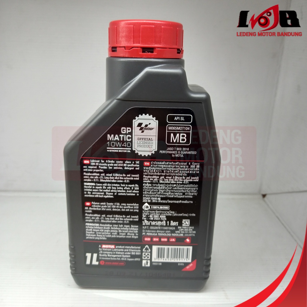 Oli Motul GP Matic 10W40 1 Liter Oli Motor Skuter 4T