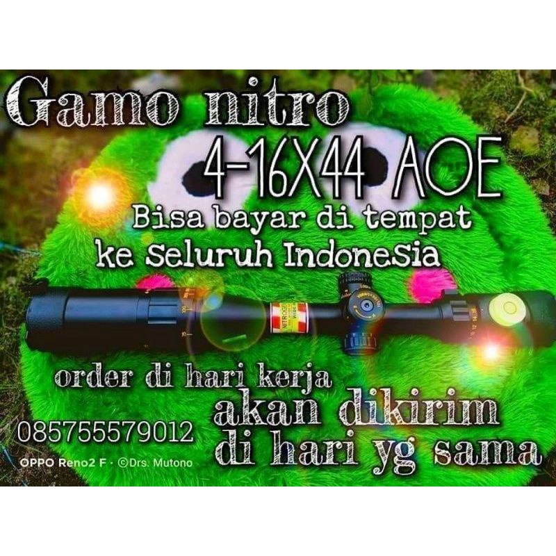 teleskop gamo nitro 4-16x44aoe bisa bayar di tempat