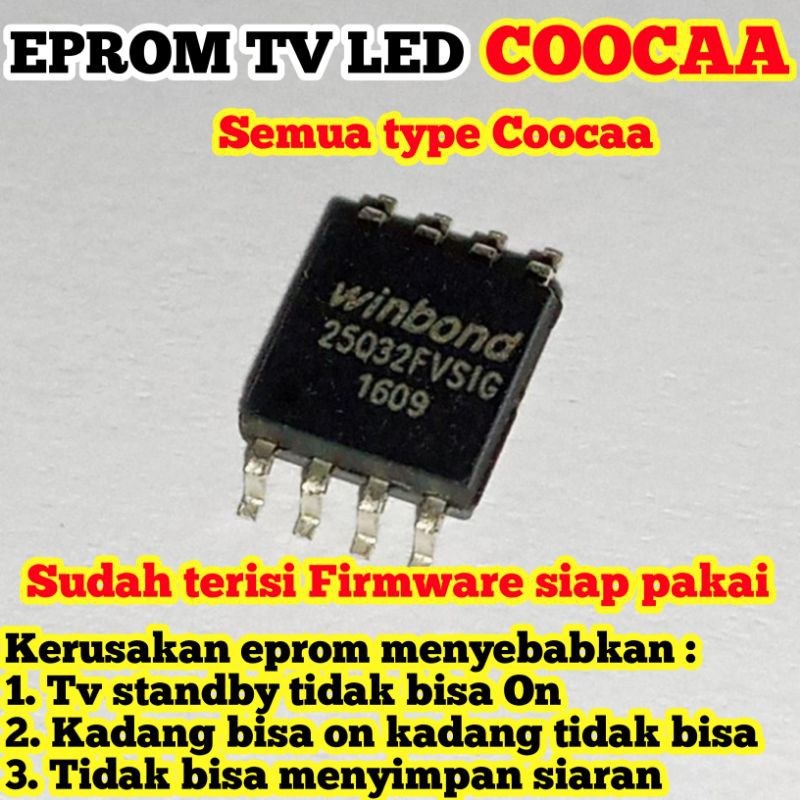 Ic Eprom tv LED Coocaa semua type