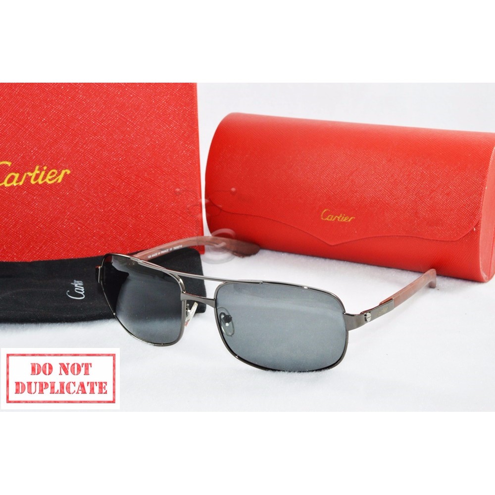 Kacamata Sunglass Cartier 125 Hitam
