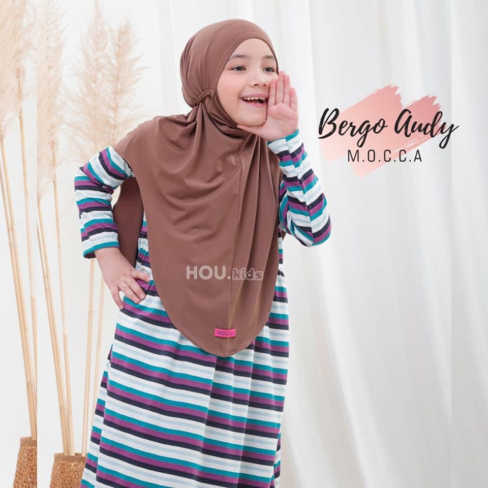 House of Uga Audy Kids Bergo anak instan 2in1 cadar bahan jersey griya_mey