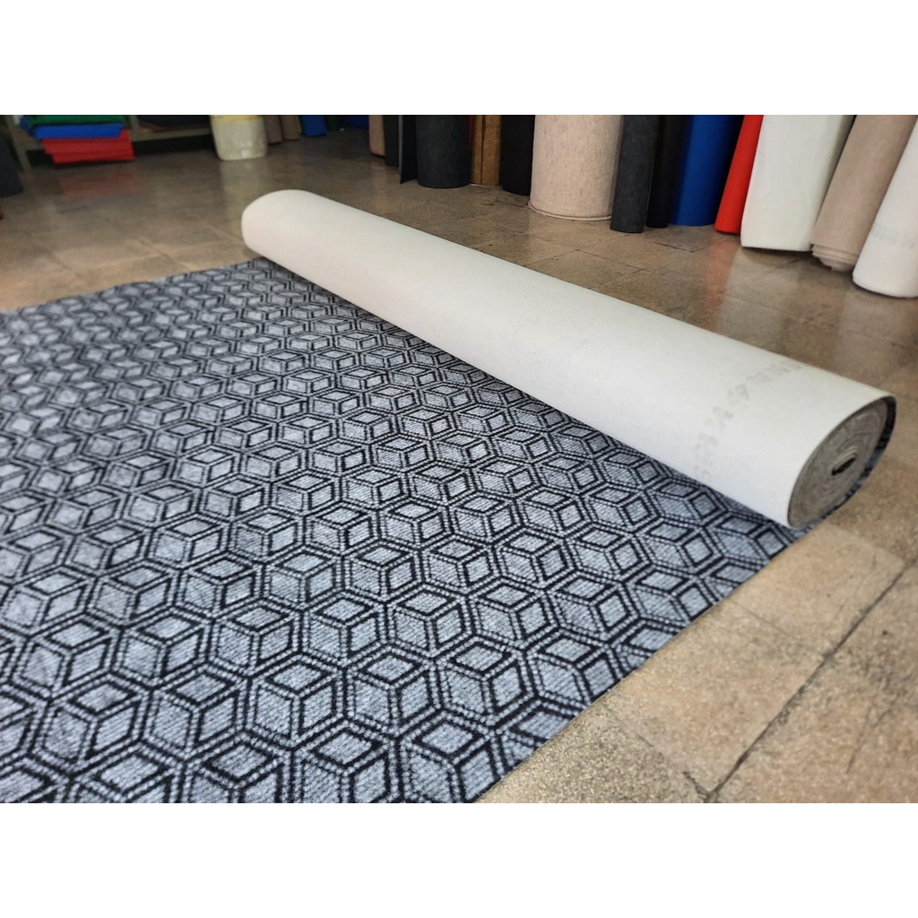 Karpet Bludru 1 x 2m, [METERAN ] Bulu Motif Adana Tebal, Murah, Pameran, Exhibition, Alas duduk,Kasur-5