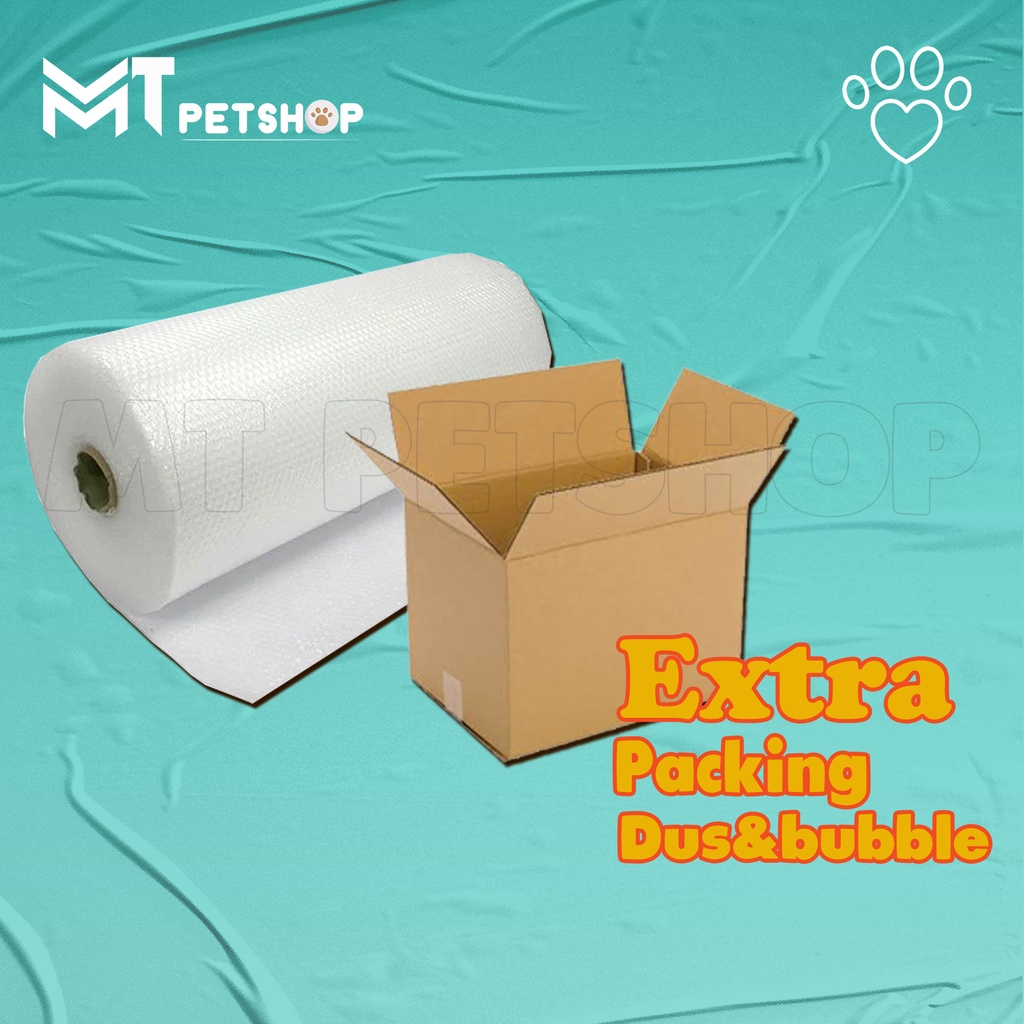 

Extra packing bubble wrap & Kardus