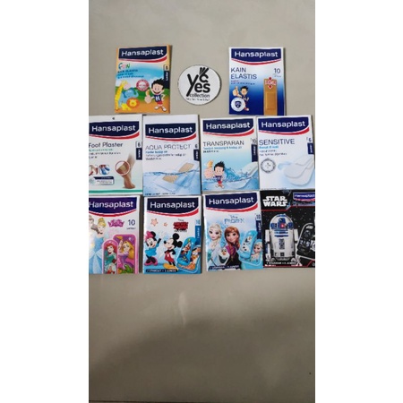 Hansaplast Plaster luka kids Karakter Princes Micky Marvel Avenger Sensitive Foot kaki Frozen Aqua Protetect Transparan p3k