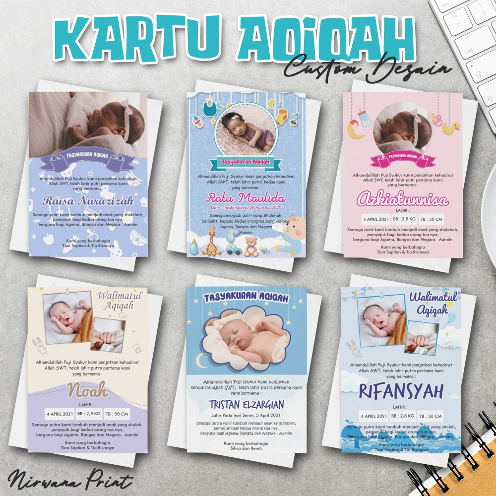 

KARTU STIKER LABEL AQIQAH | STIKER SYUKURAN KELAHIRAN BAYI | STIKER BAYI