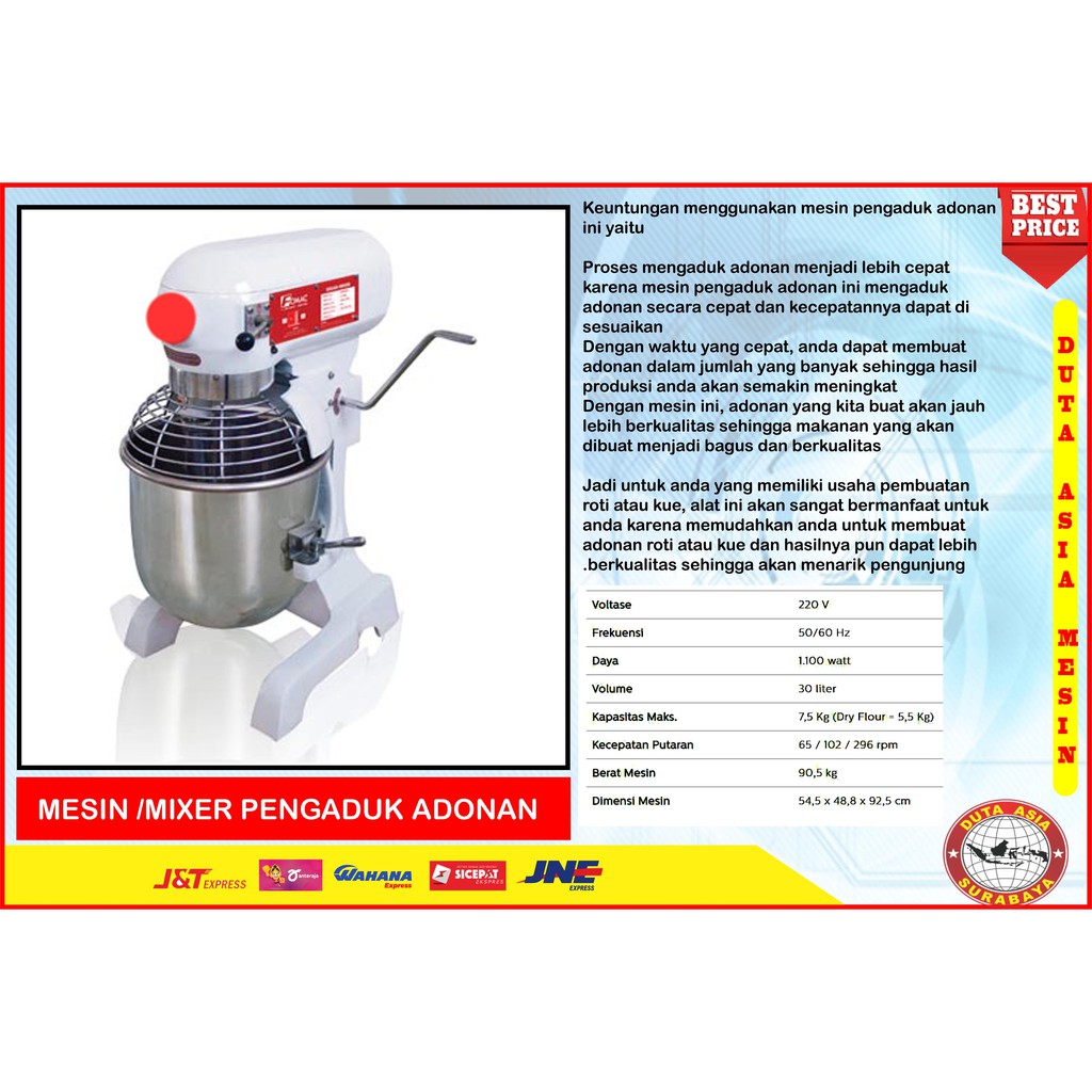 MIXER / MESIN PENGADUK ADONAN