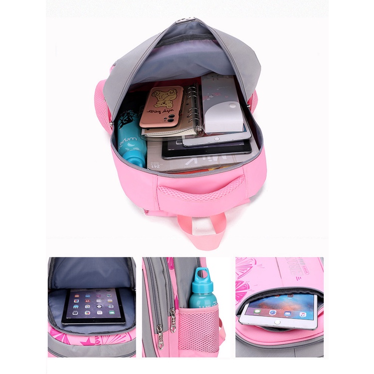 Tas Ransel Anak Sekolah SD/SMP/SMA/Tas Ransel Cewek Motif Terbaru/Tas Ransel Bahan Kanvas Premium Quality