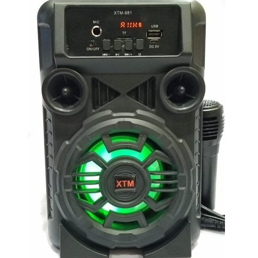 COD Speaker Bluetooth karaoke GRATIS Mic MURAH XTM881 5 INCHI