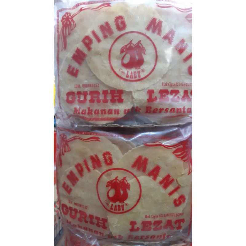 

Emping Melinjo Mentah Rasa Manis Cap Labu 300Gram