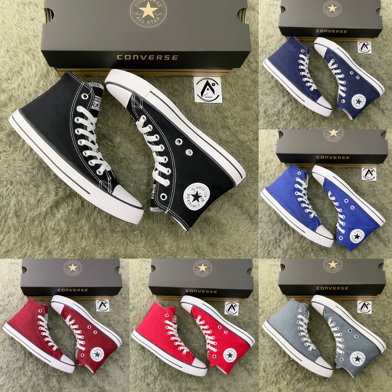 SEPATU BOT/TINGGI SEPATU SNEAKER CASUAL CONVERS3 HI PREMIUM 100% SEPATU PRIA WANITA FREE BOX