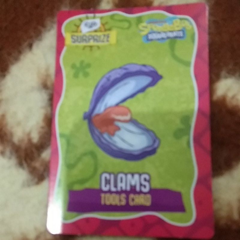 Kartu Gery Surprize Spongebob (Clams)