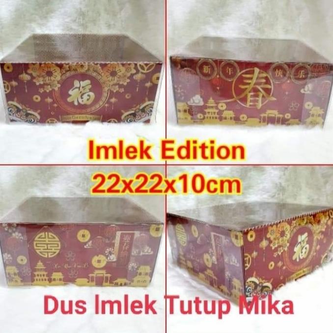 `````````] Dus Imlek Tutup Mika 22x22x10 cm