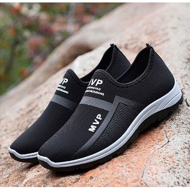 Sepatu Slip On Casual Pria dan Wanita YUZY MVP kain mesh 2023