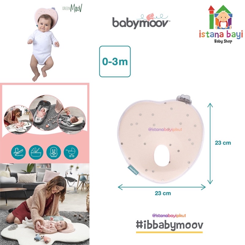 Babymoov Lovenest Bantal anti peyang - Bantal bayi Anti peyang