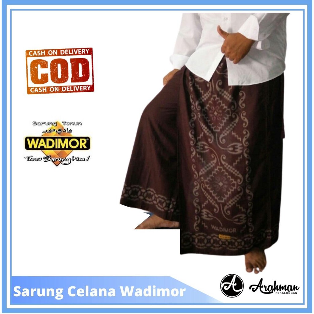 Sarung Celana Wadimor Motif Bali 555 / Bali (Coklat)