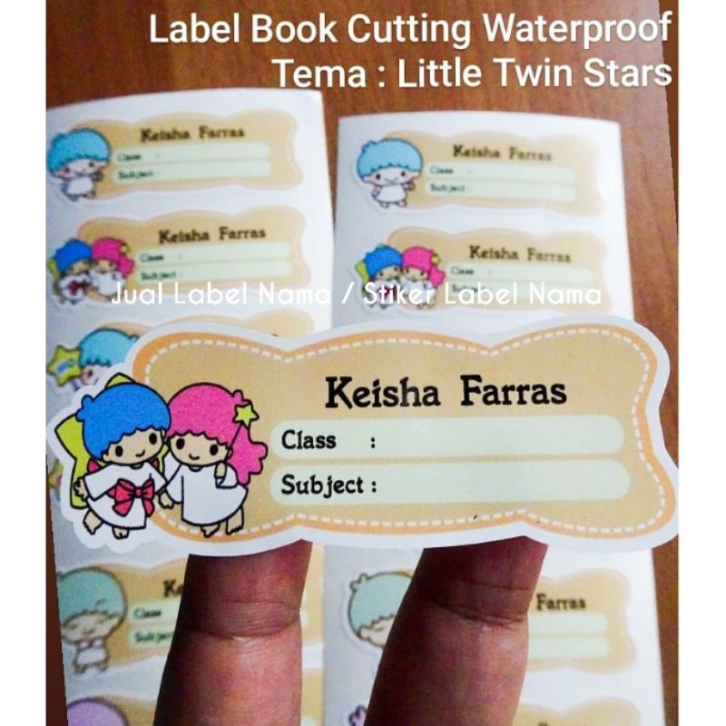 

LITTLE TWIN STAR ~ LABEL BOOK CUTTING WATERPROOF / LABEL BUKU PELAJARAN / STIKER BUKU PELAJARAN