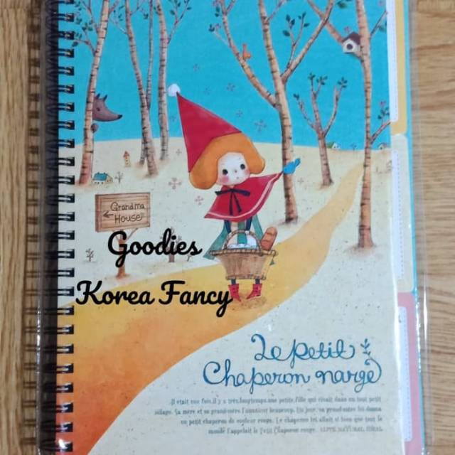 

Buku NoteBook Spiral Index Lepetit Chaperon Ori Korea Ready Stock