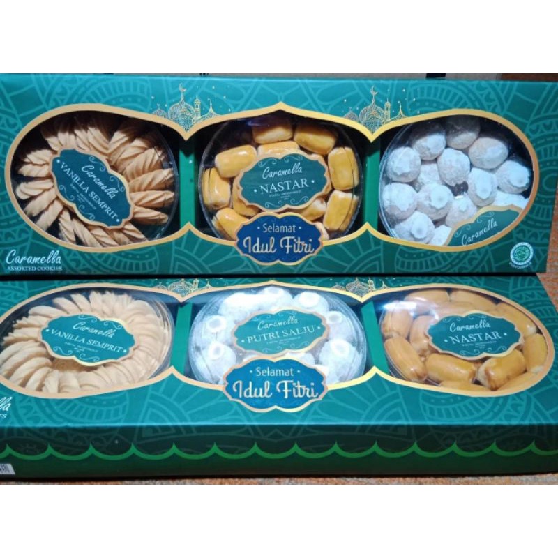 

parcel kue lebaran/iful fitri - Halal hemat kue kering isi 3